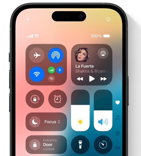 iOS 18 Kontrollzentrum