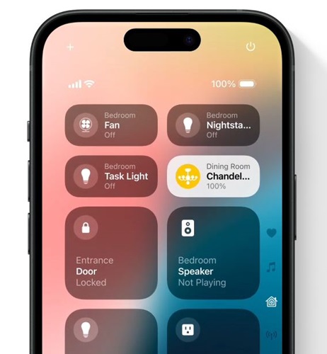 iOS 18 Kontrollzentrum